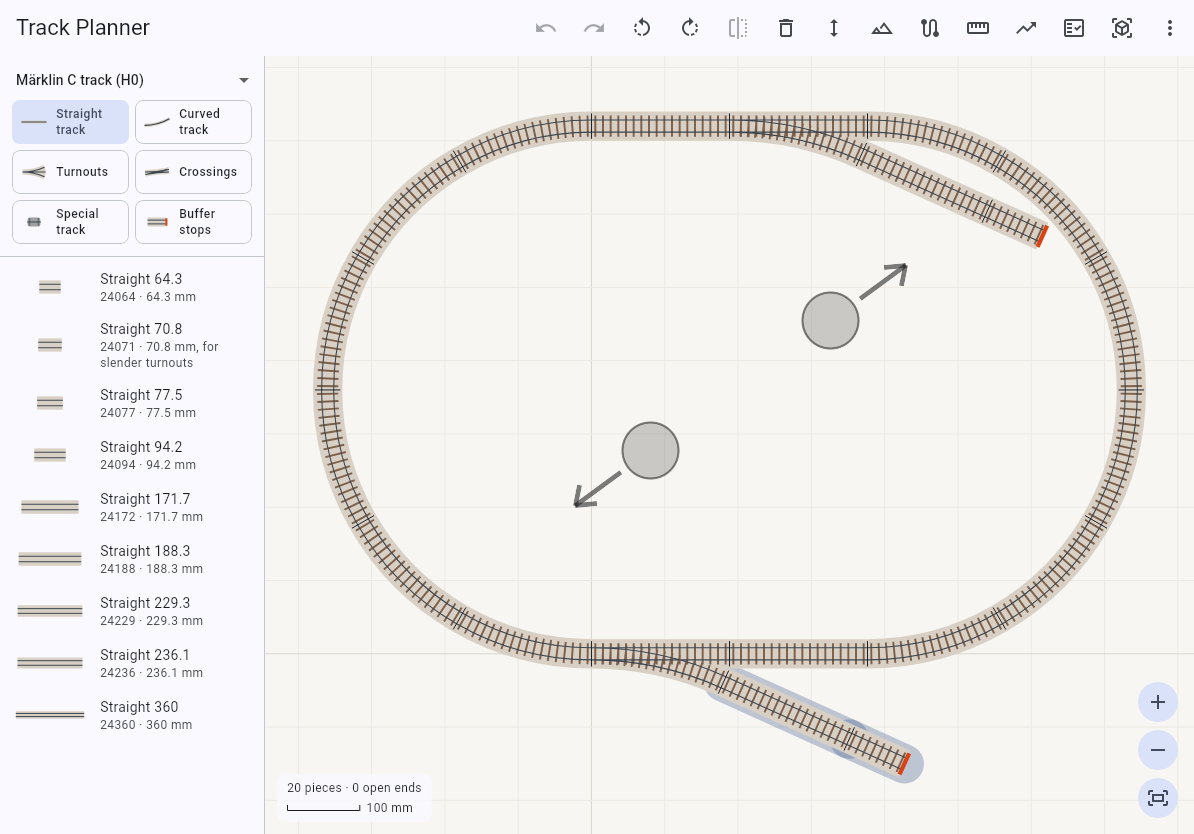 The plan on a tablet, two fingertips spreading apart to zoom in, with a siding selected